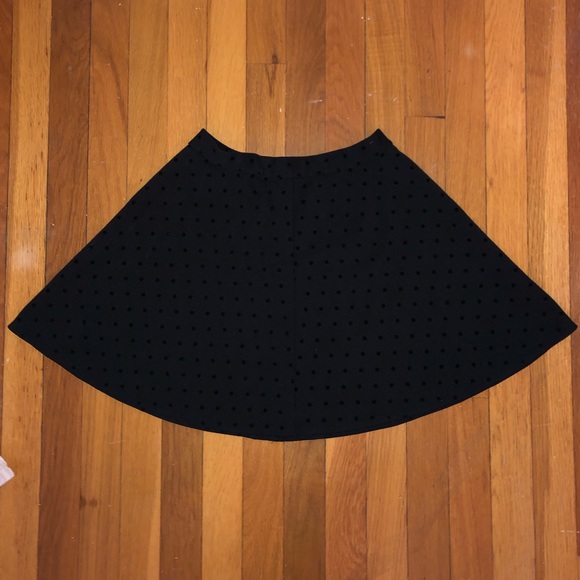 Madewell Circle Skirt with Velvet Polka Dots - Picture 3 of 4